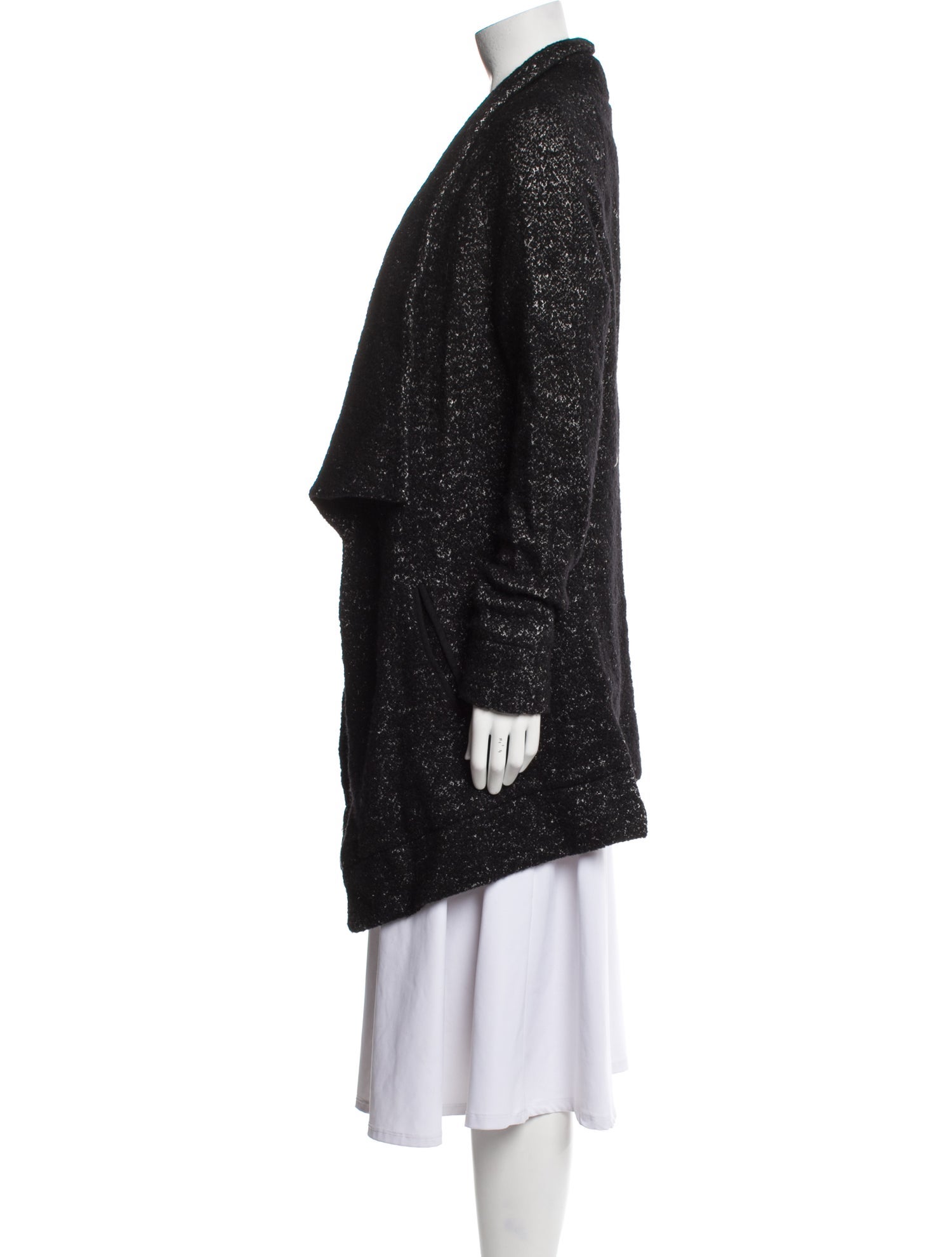 Theory Virgin Wool Collar Cardigan