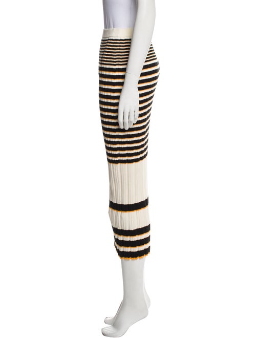 Theory Striped Midi Length Skirt