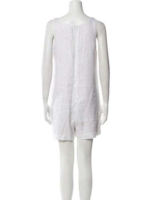 Theory Linen Scoop Neck Romper