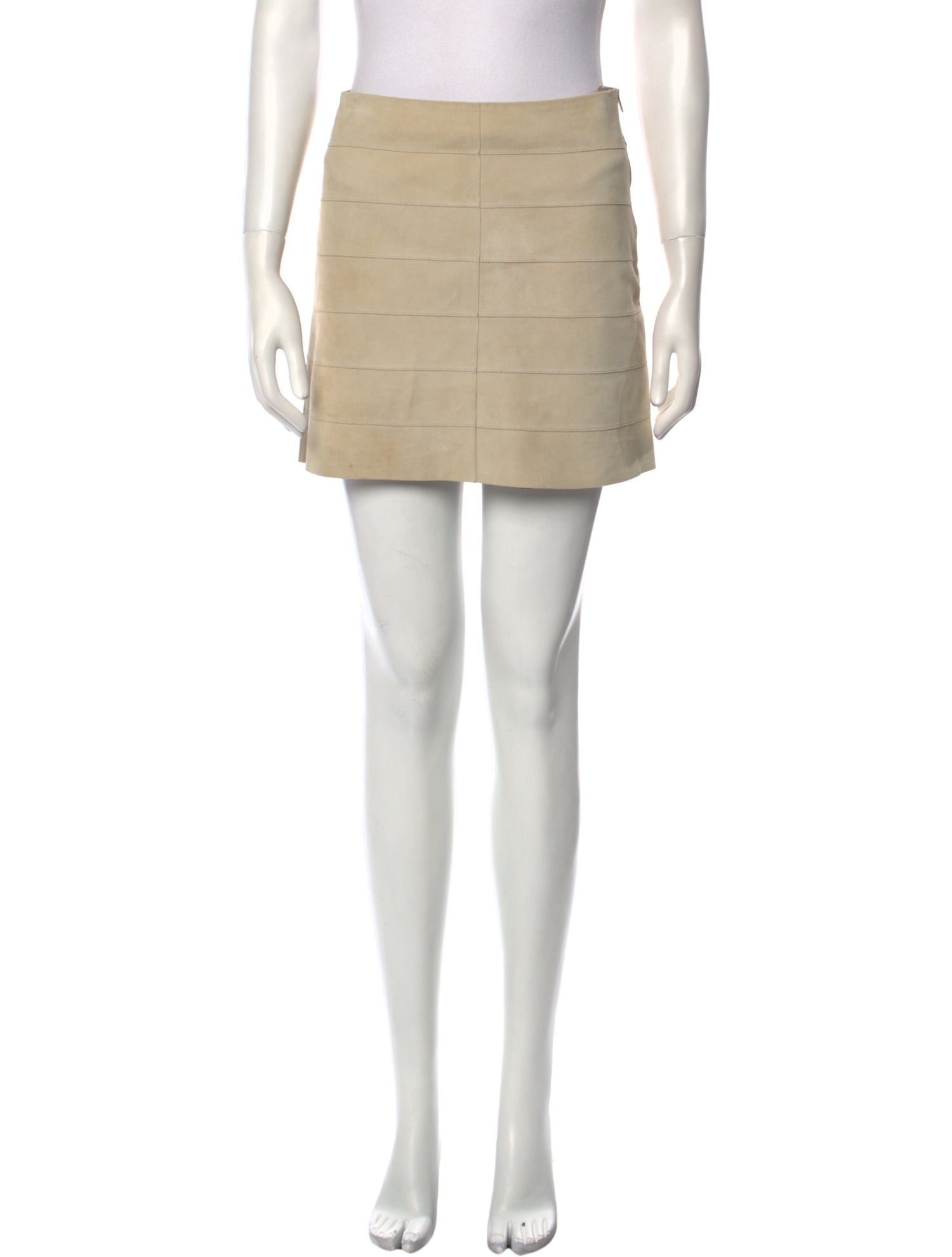 Theory Lamb Leather Mini Skirt