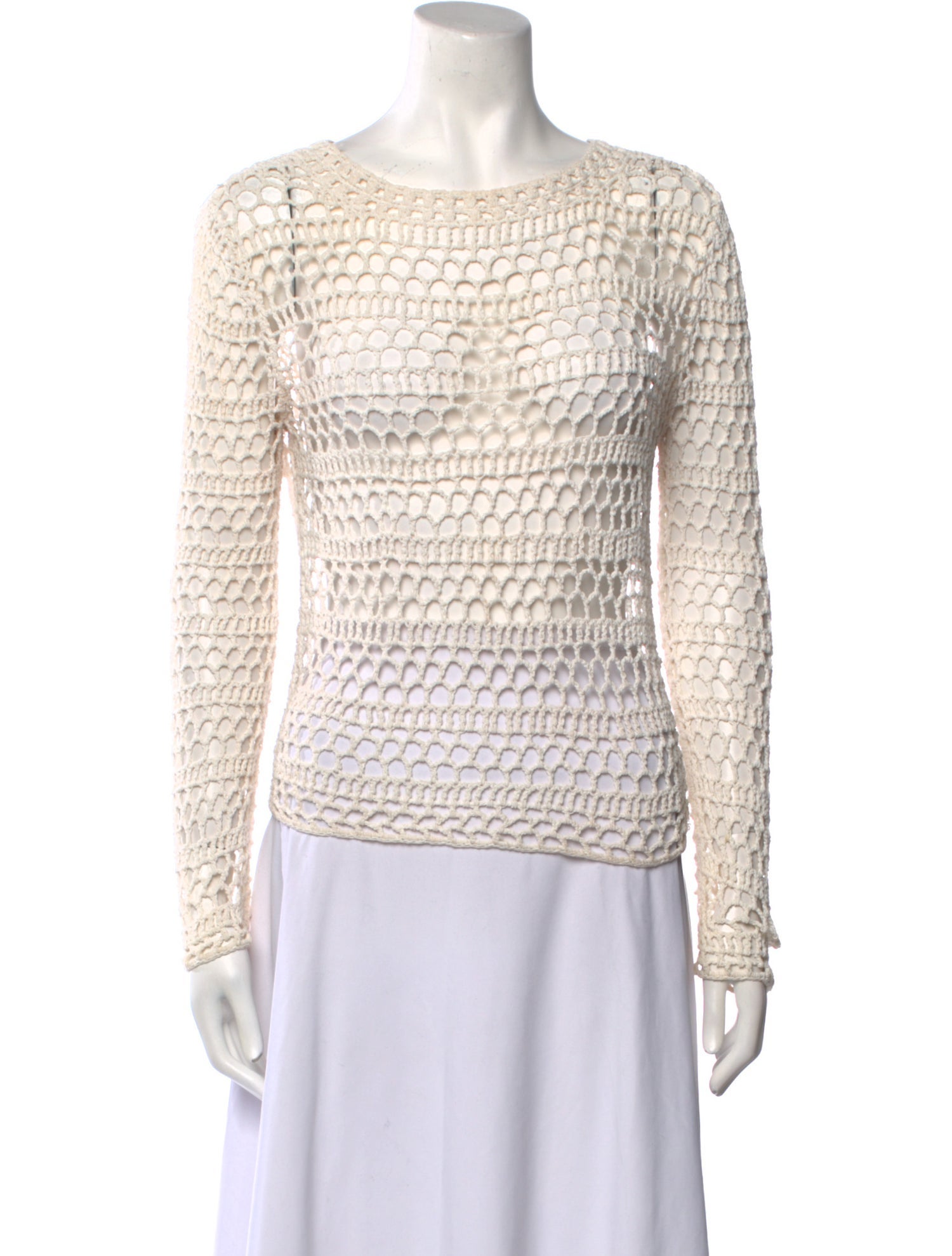 Theory Mesh Bateau Neckline Sweatshirt