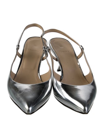 Theory Patent Leather Slingback Pumps