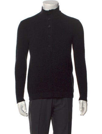 Theory Merino Wool Turtleneck Polo Sweater