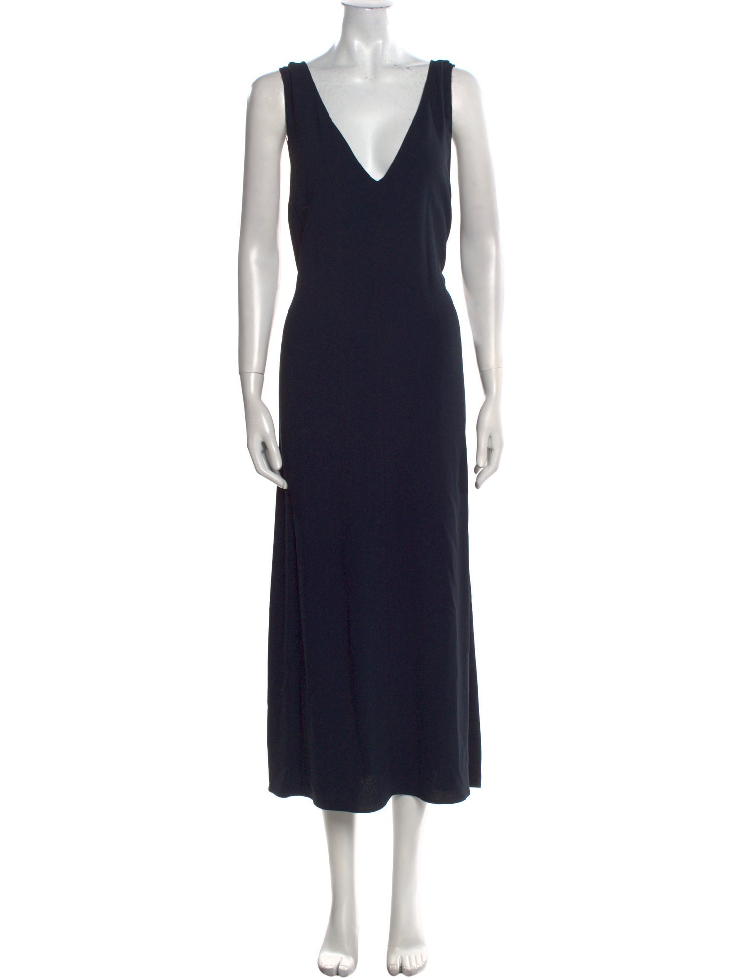 Theory Plunge Neckline Long Dress