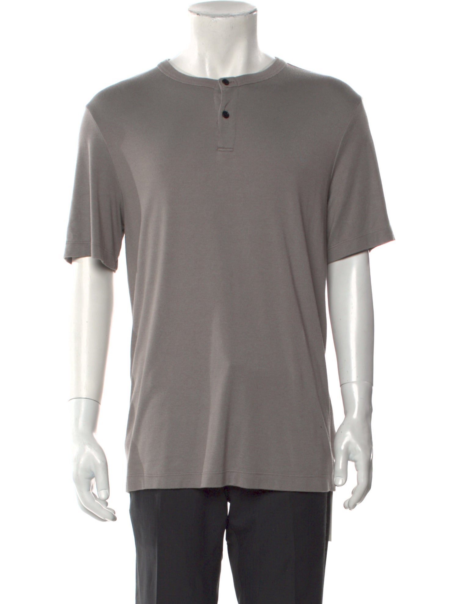 Theory Crew Neck Short Sleeve Henley