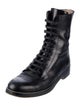 Theory Leather Combat Boots