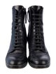 Theory Leather Combat Boots