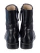 Theory Leather Combat Boots