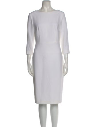 Theory Bateau Neckline Midi Length Dress
