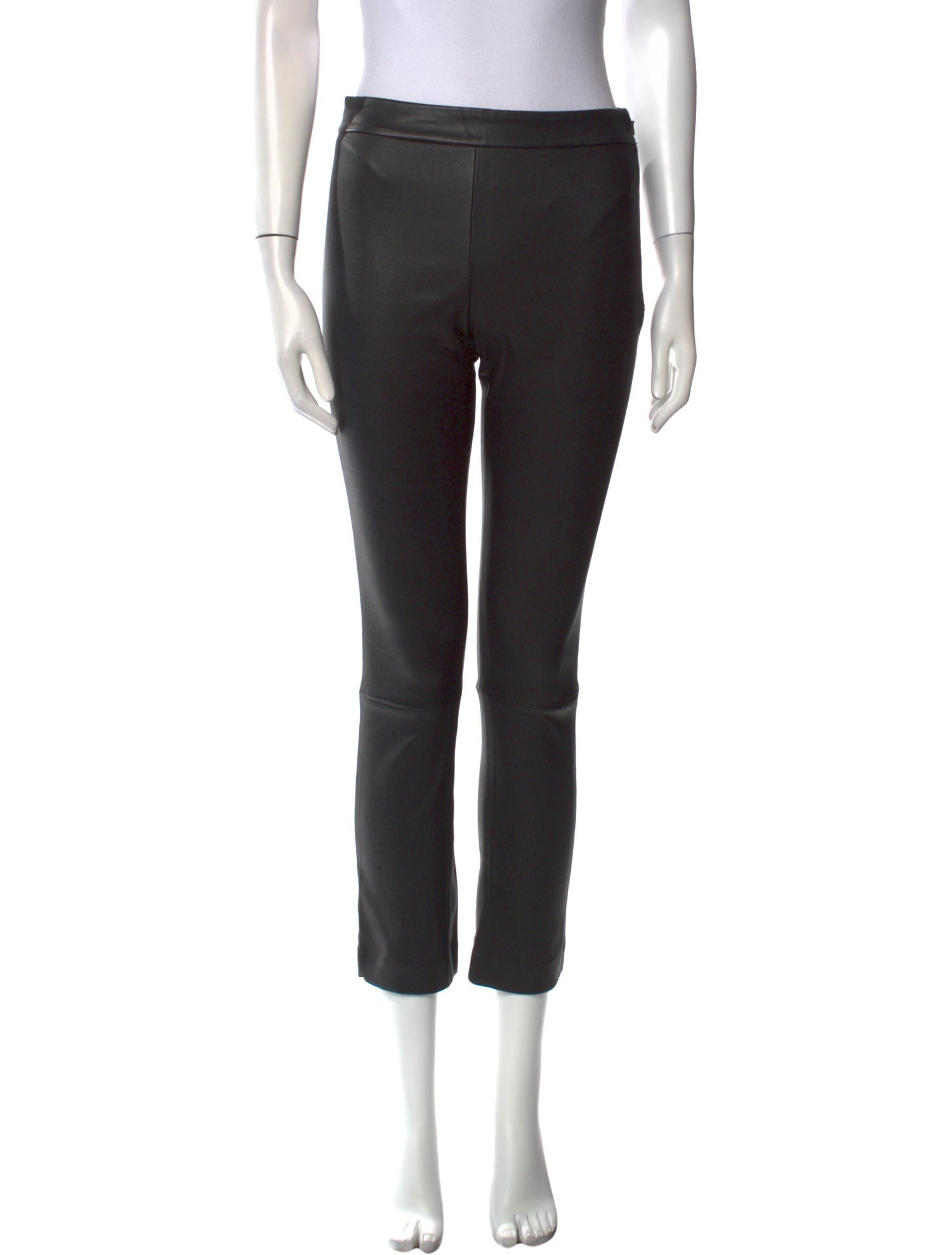 Theory Leather Straight Leg Pants