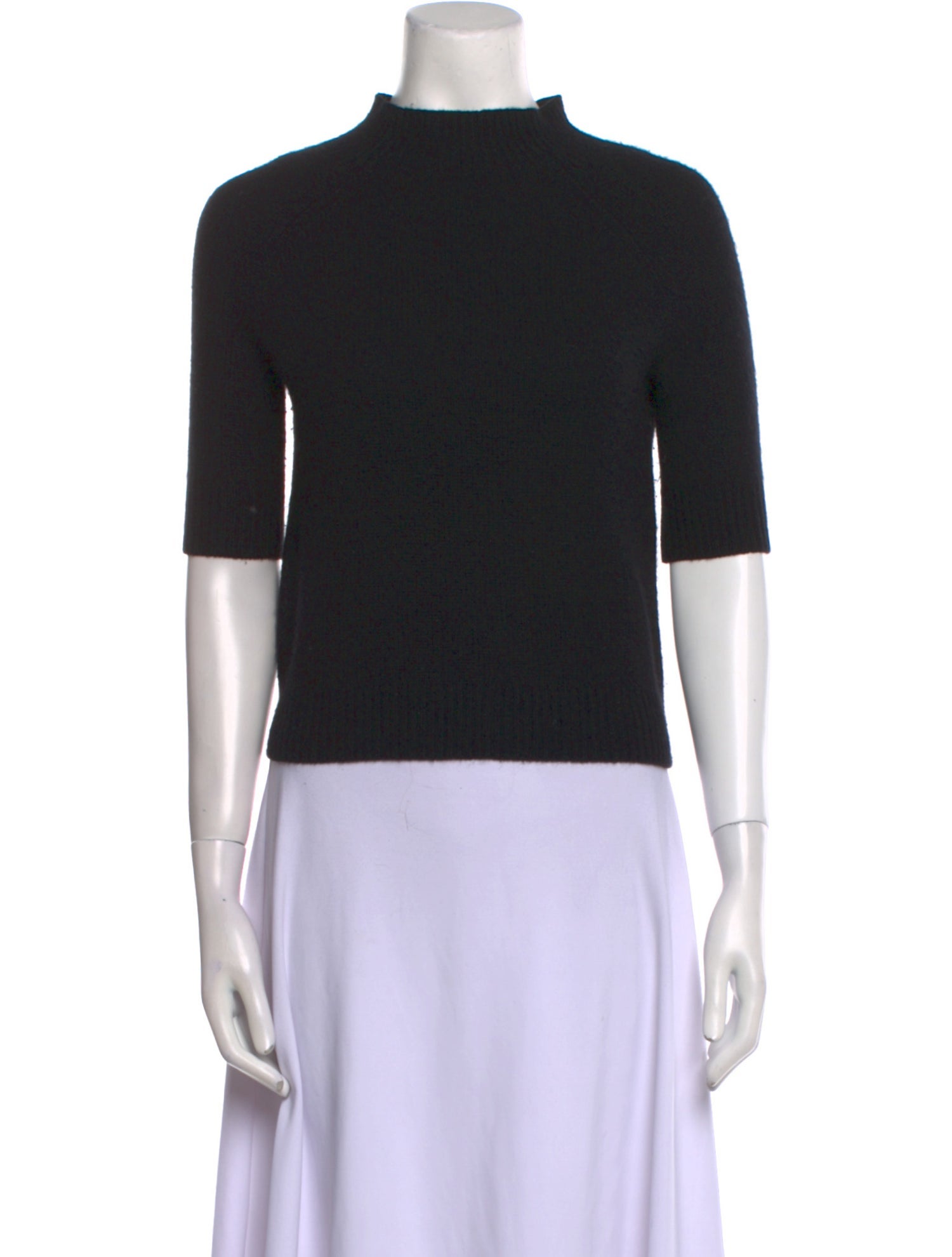 Theory Cashmere Mock Neck Sweater
