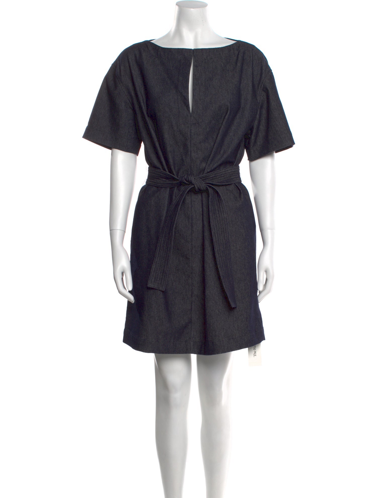 Theory Bateau Neckline Mini Dress