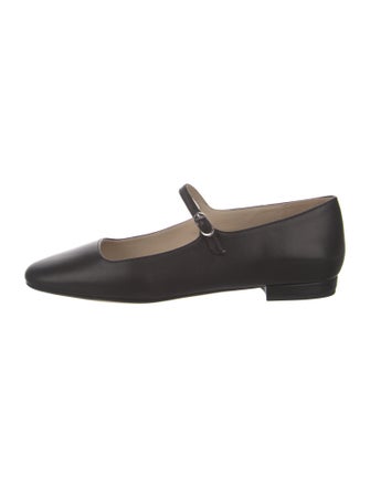 Theory Leather Mary Jane Flats