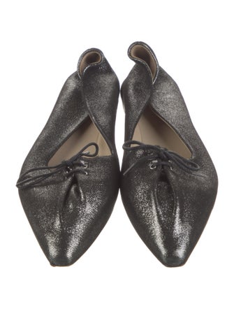 Theory Pleated Accents Ballet Flats