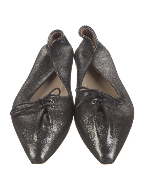 Theory Pleated Accents Ballet Flats