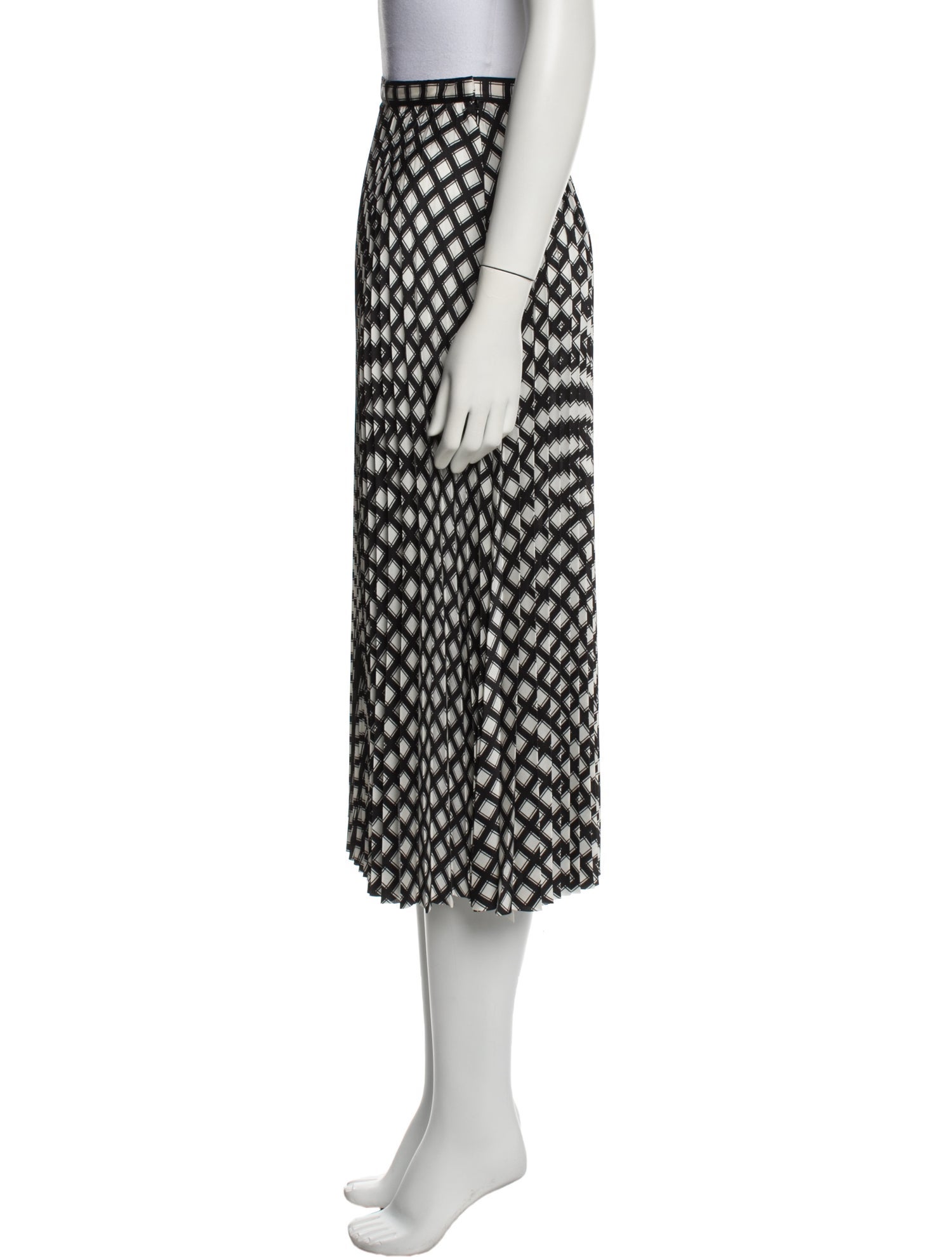 Theory Printed Midi Length Skirt