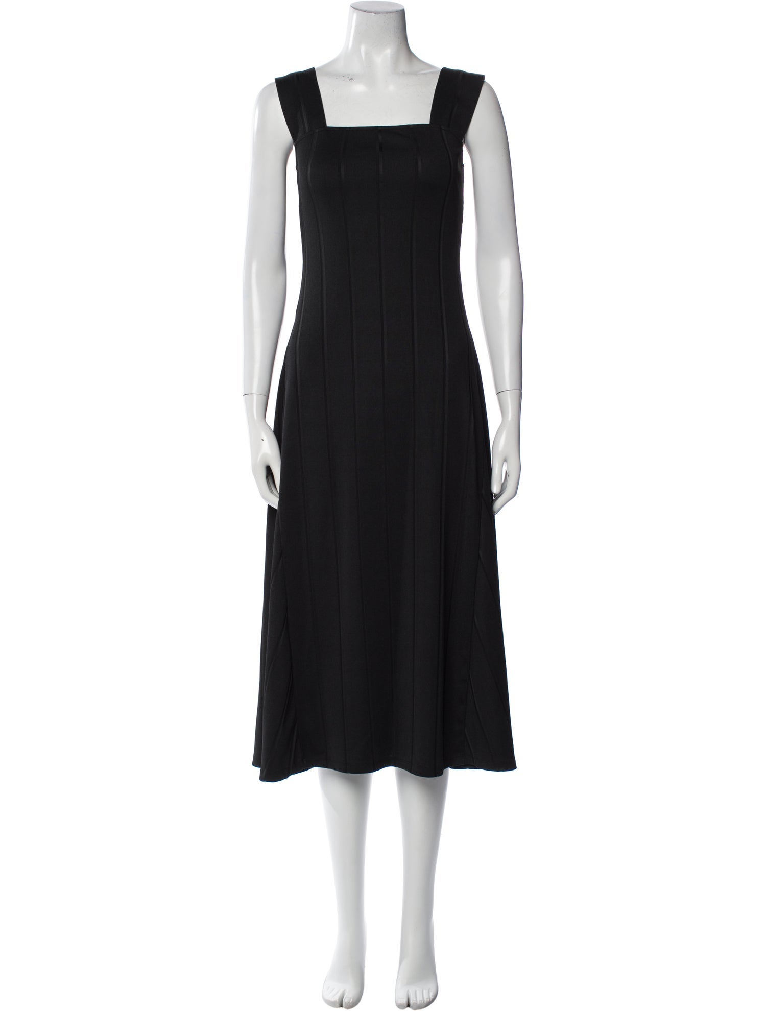 Theory Square Neckline Midi Length Dress