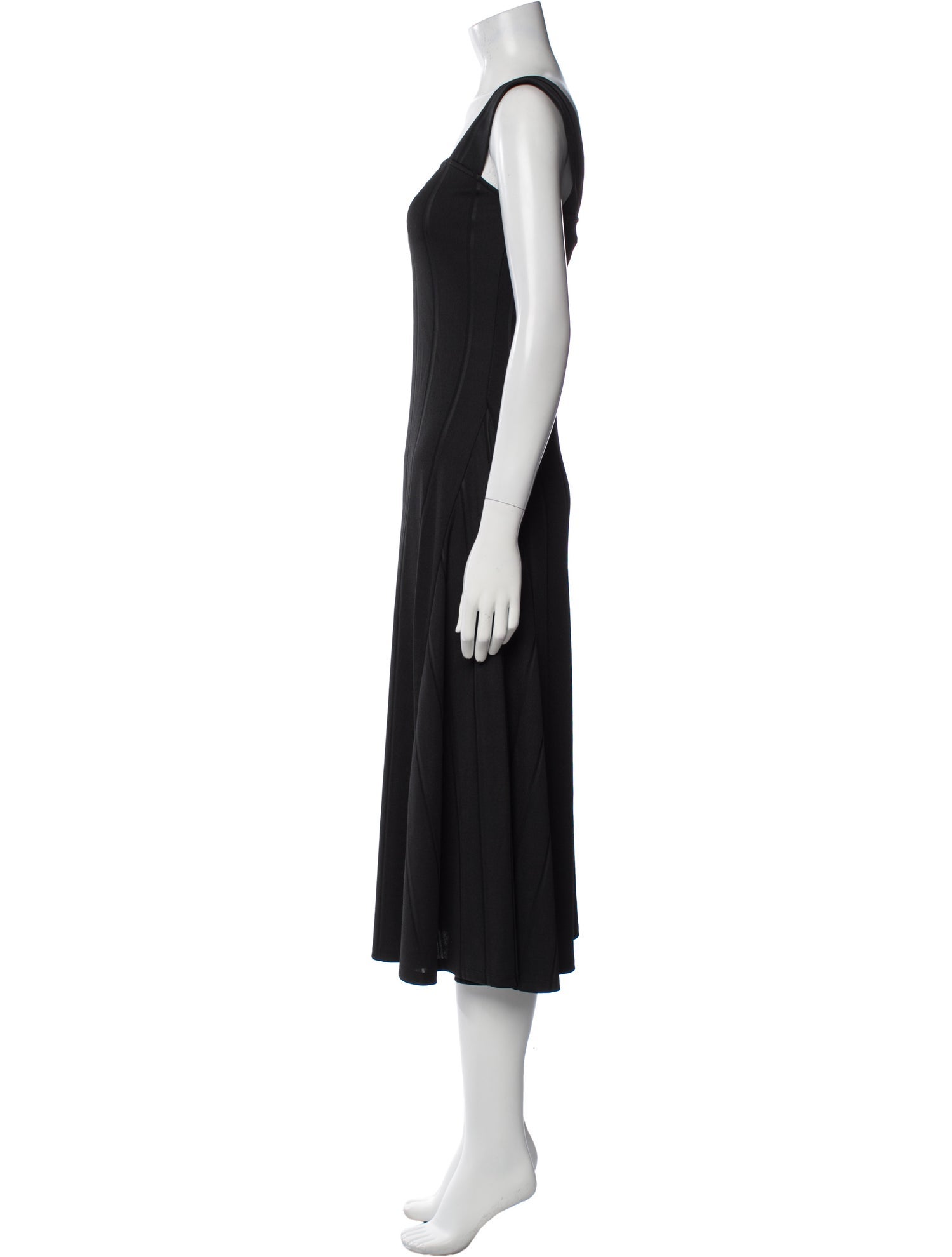 Theory Square Neckline Midi Length Dress
