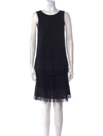 Theory Dresses Scoop Neck Knee-Length Dress Petite