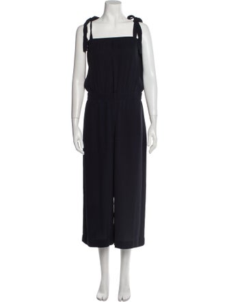 Theory Silk Square Neckline Jumpsuit