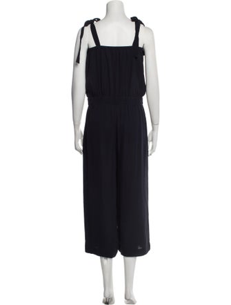 Theory Silk Square Neckline Jumpsuit