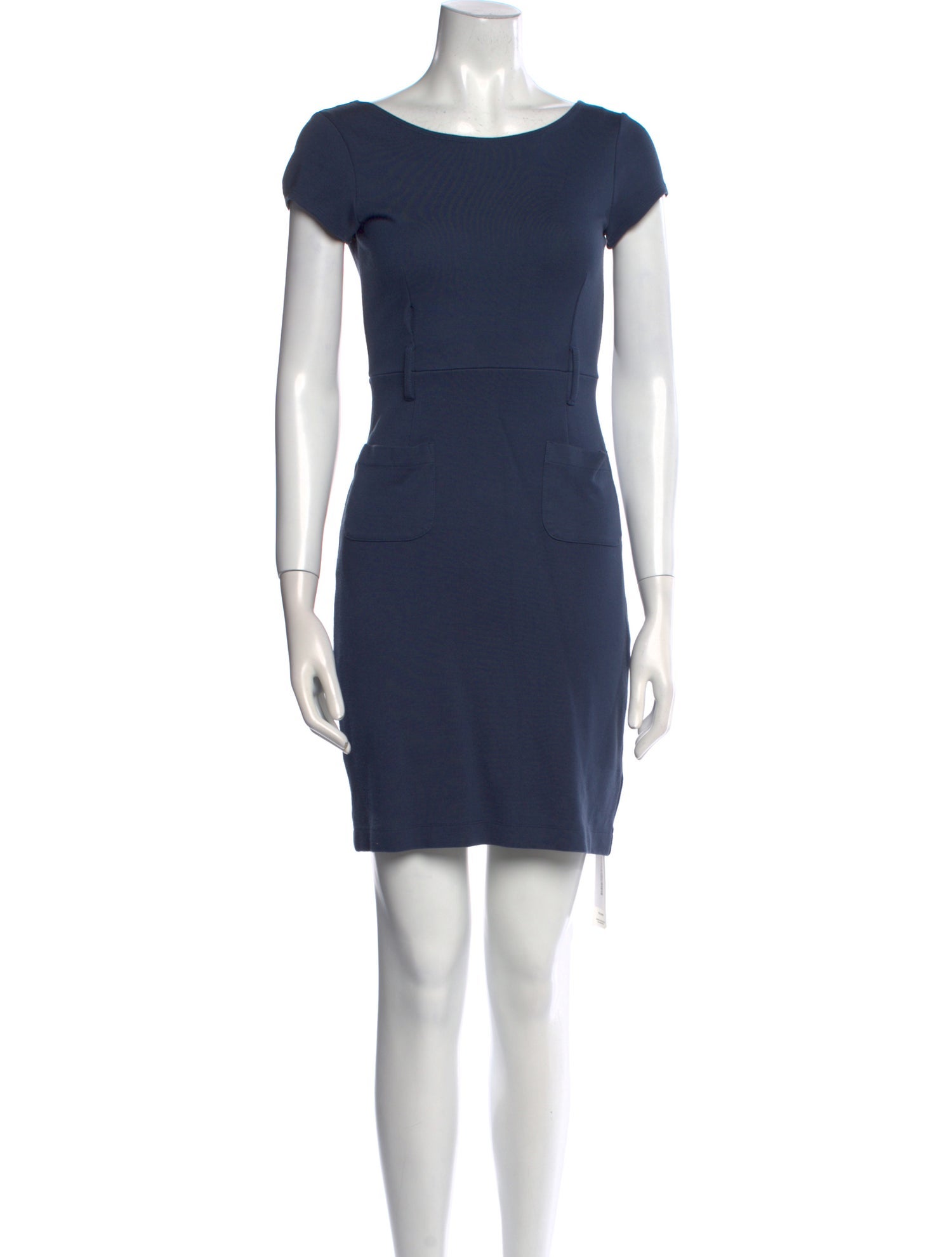 Theory Bateau Neckline Mini Dress