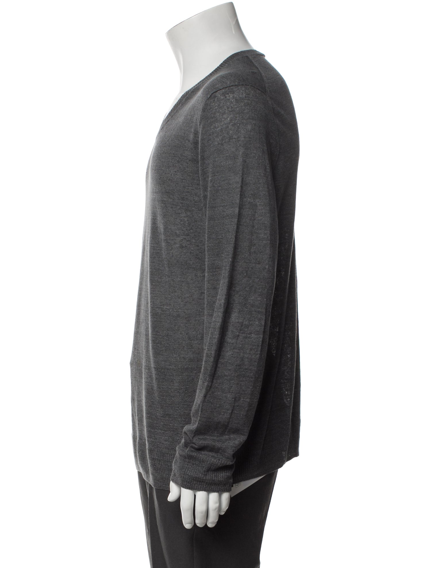 Theory Linen V-Neck Pullover