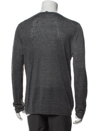 Theory Linen V-Neck Pullover