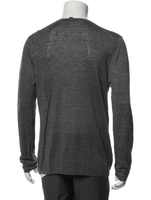 Theory Linen V-Neck Pullover