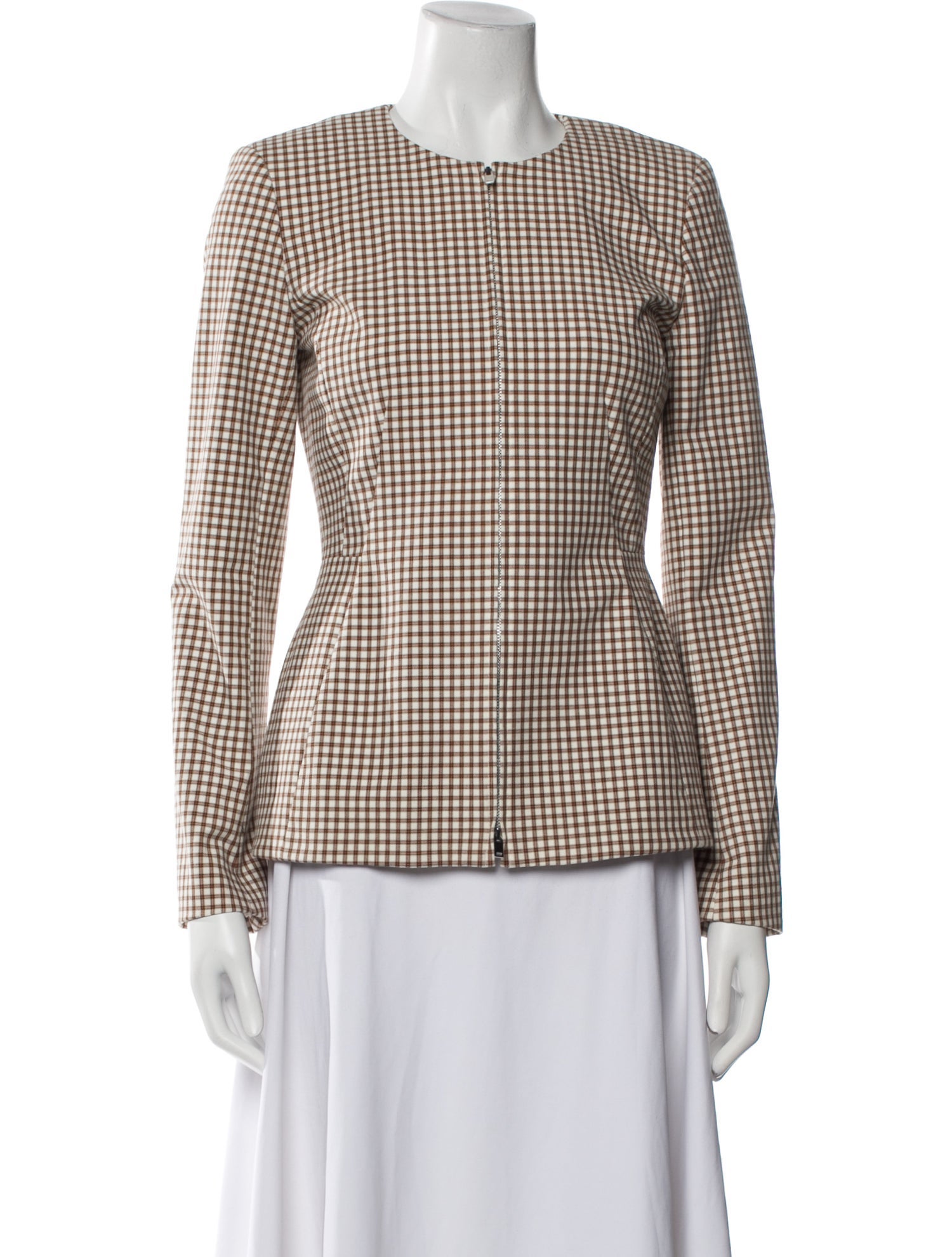 Theory Plaid Print Evening Jacket