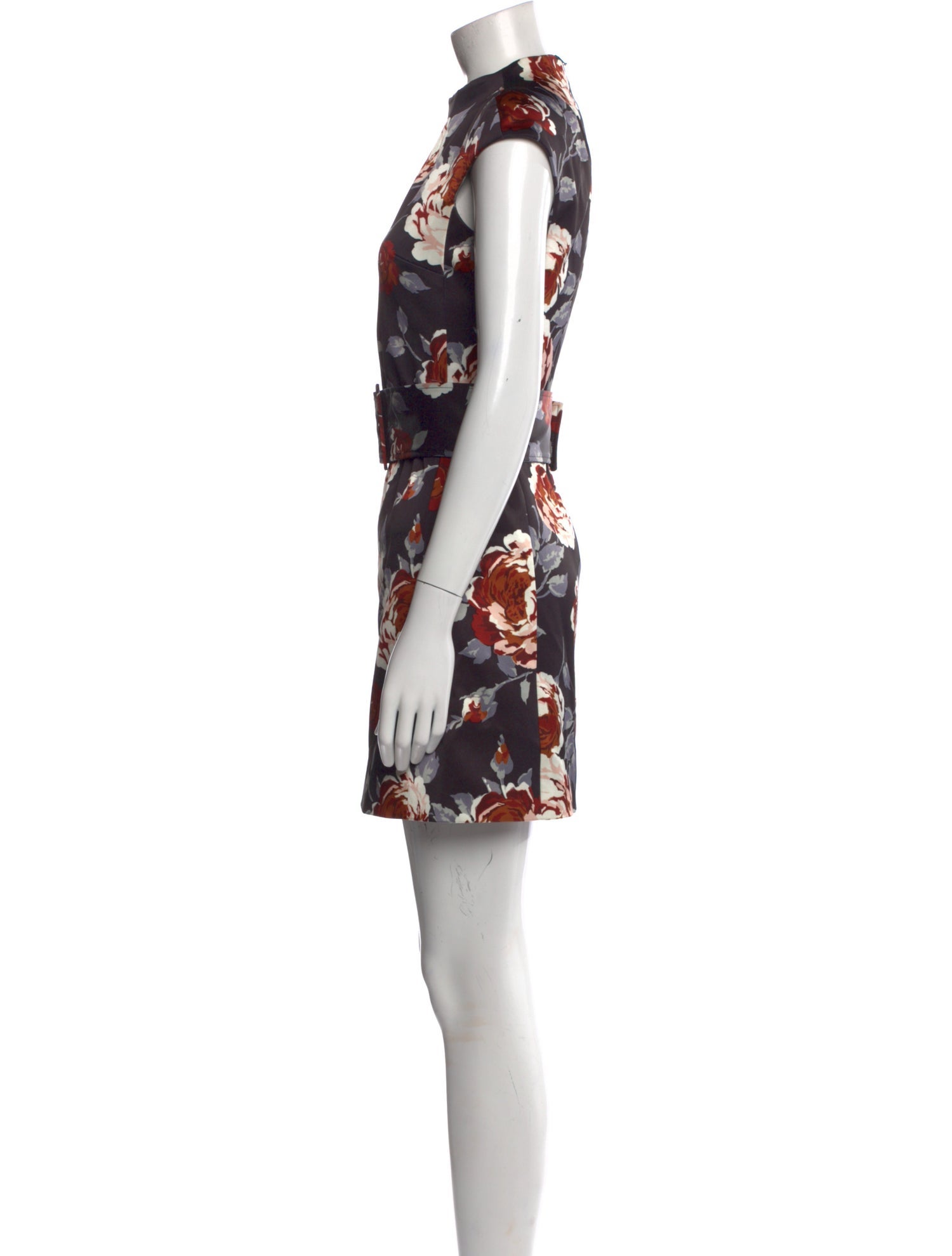 Theory Floral Print Mini Dress