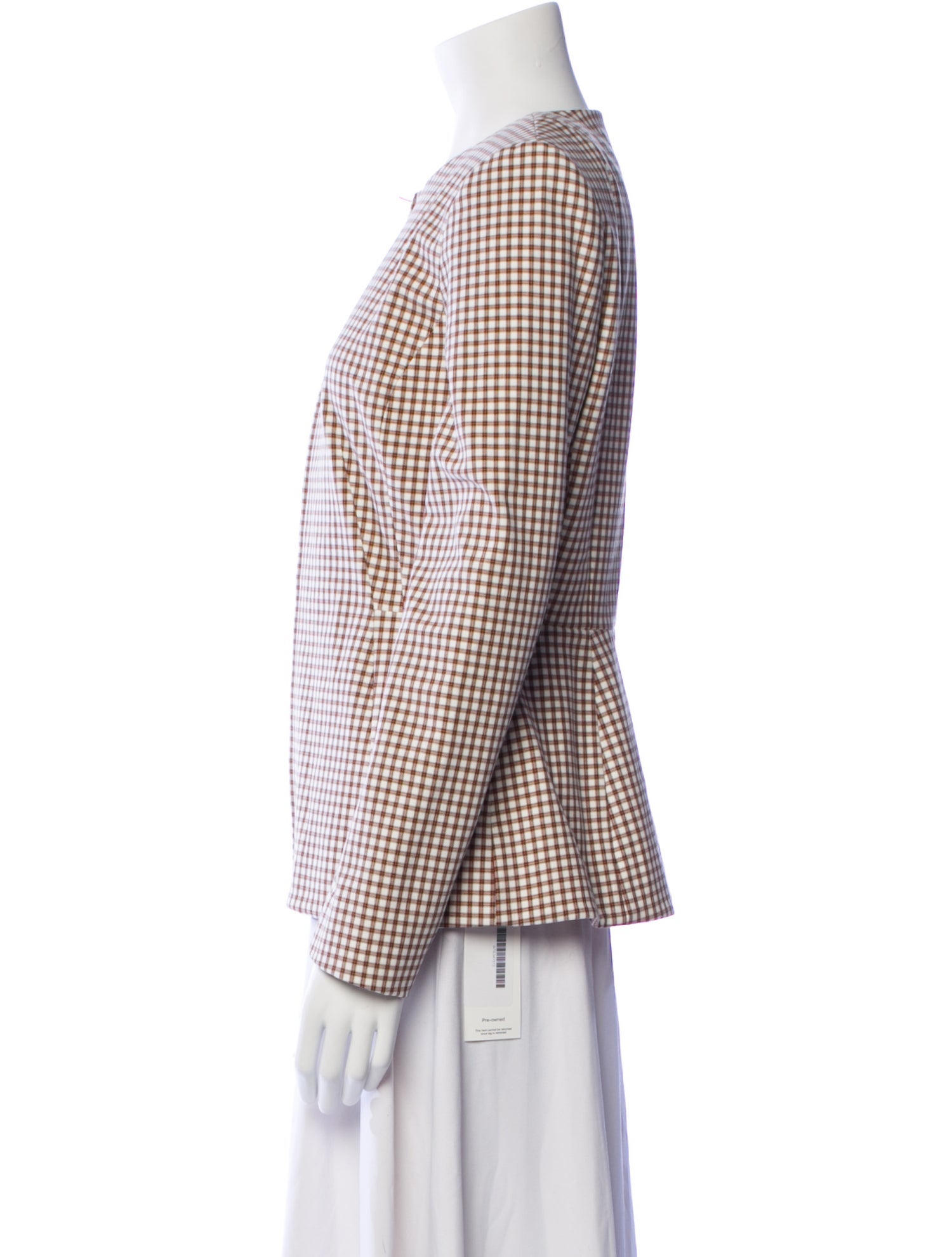 Theory Plaid Print Evening Jacket w/ Tags