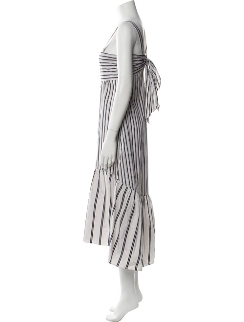 Theory Striped Midi Length Dress