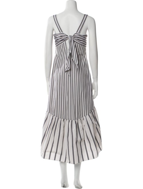 Theory Striped Midi Length Dress