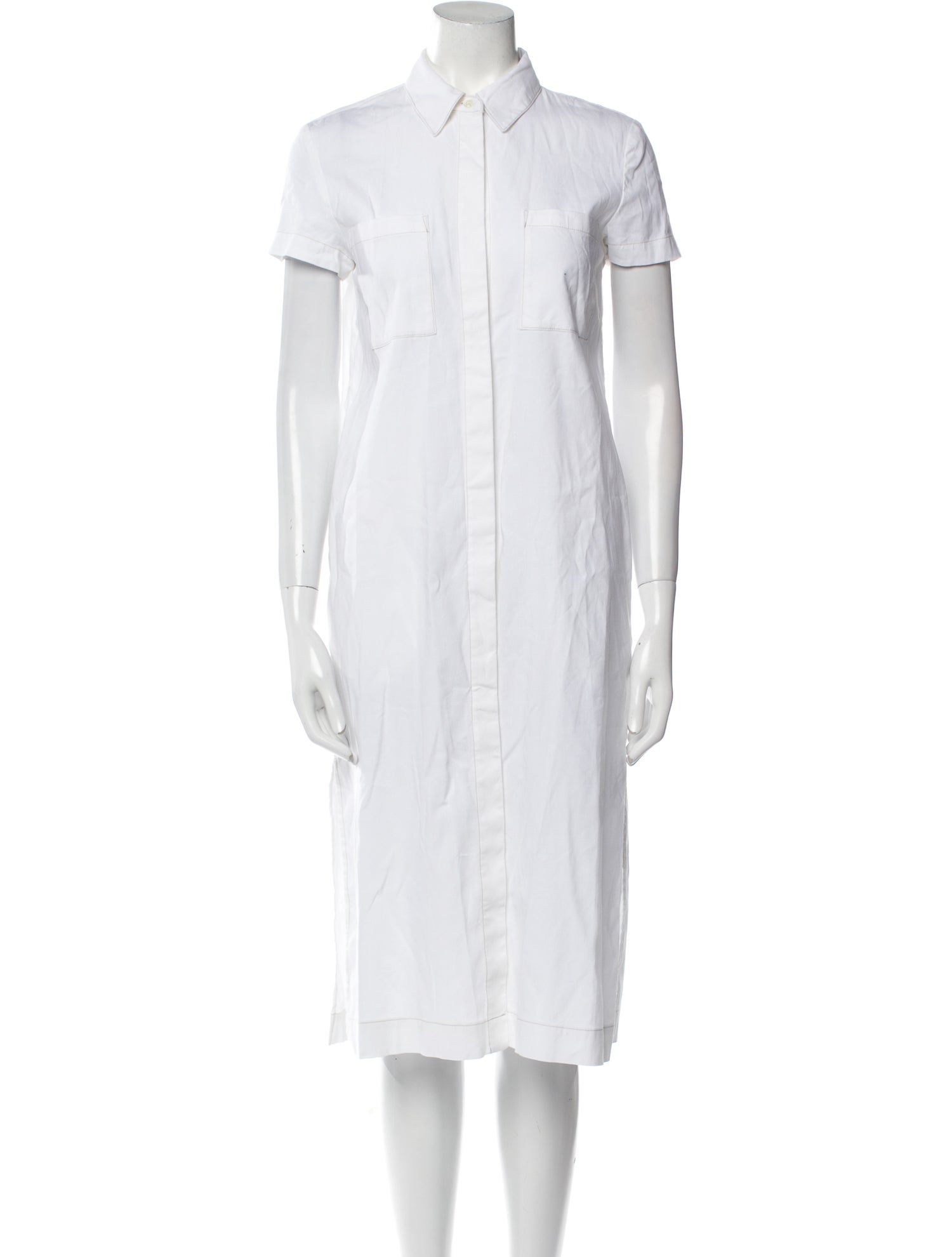Theory Linen Midi Length Dress