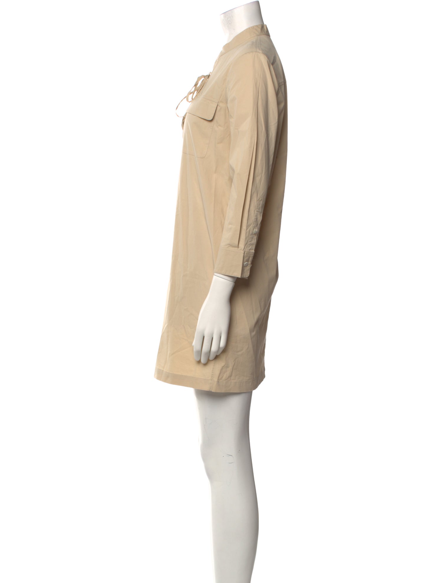 Theory Tie Neck Mini Dress