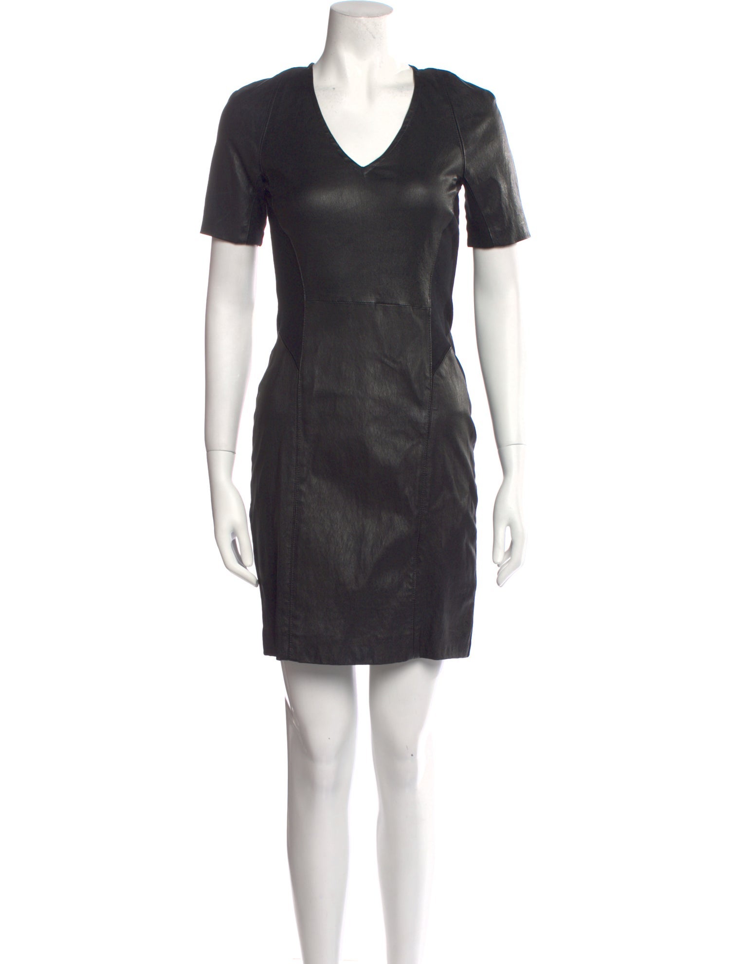 Theory Leather Mini Dress