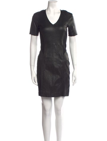 Theory Dresses Leather Mini Dress US 6 | M