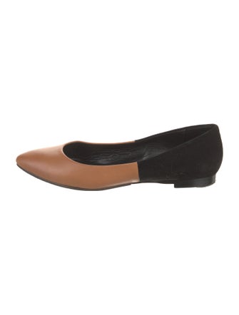 Theory Suede Ballet Flats