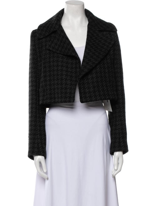 Theory Virgin Wool Houndstooth Print Evening Jacket
