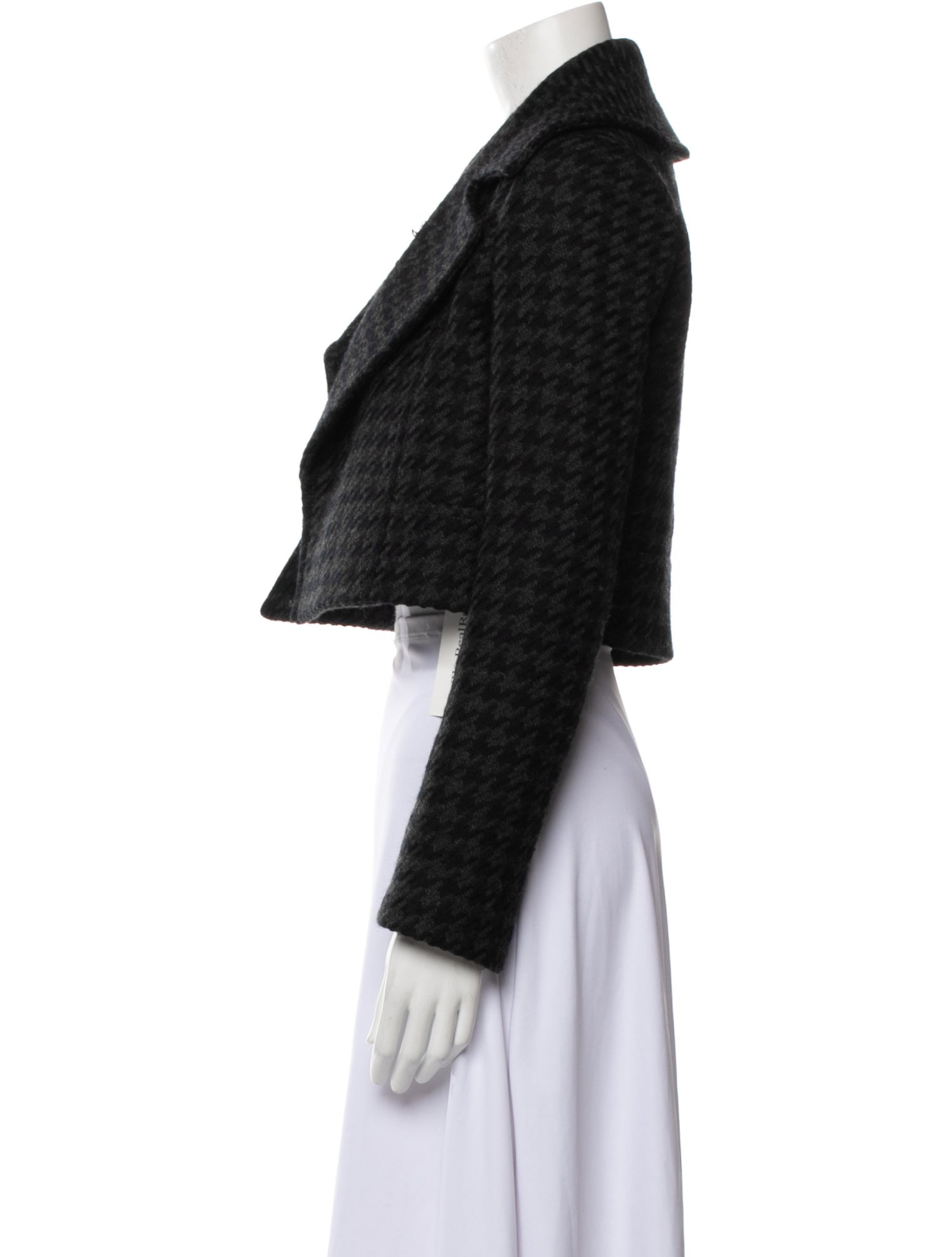 Theory Virgin Wool Houndstooth Print Evening Jacket