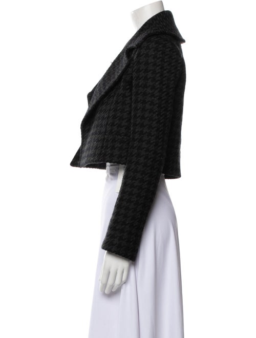 Theory Virgin Wool Houndstooth Print Evening Jacket
