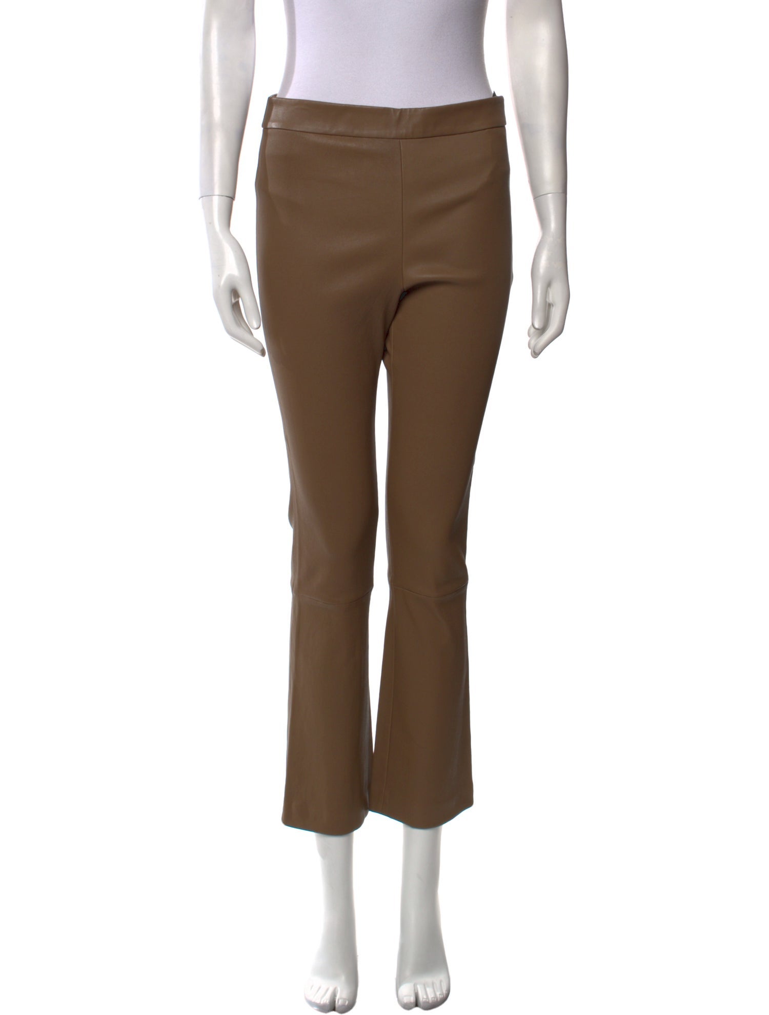 Theory Lamb Leather Straight Leg Pants w/ Tags