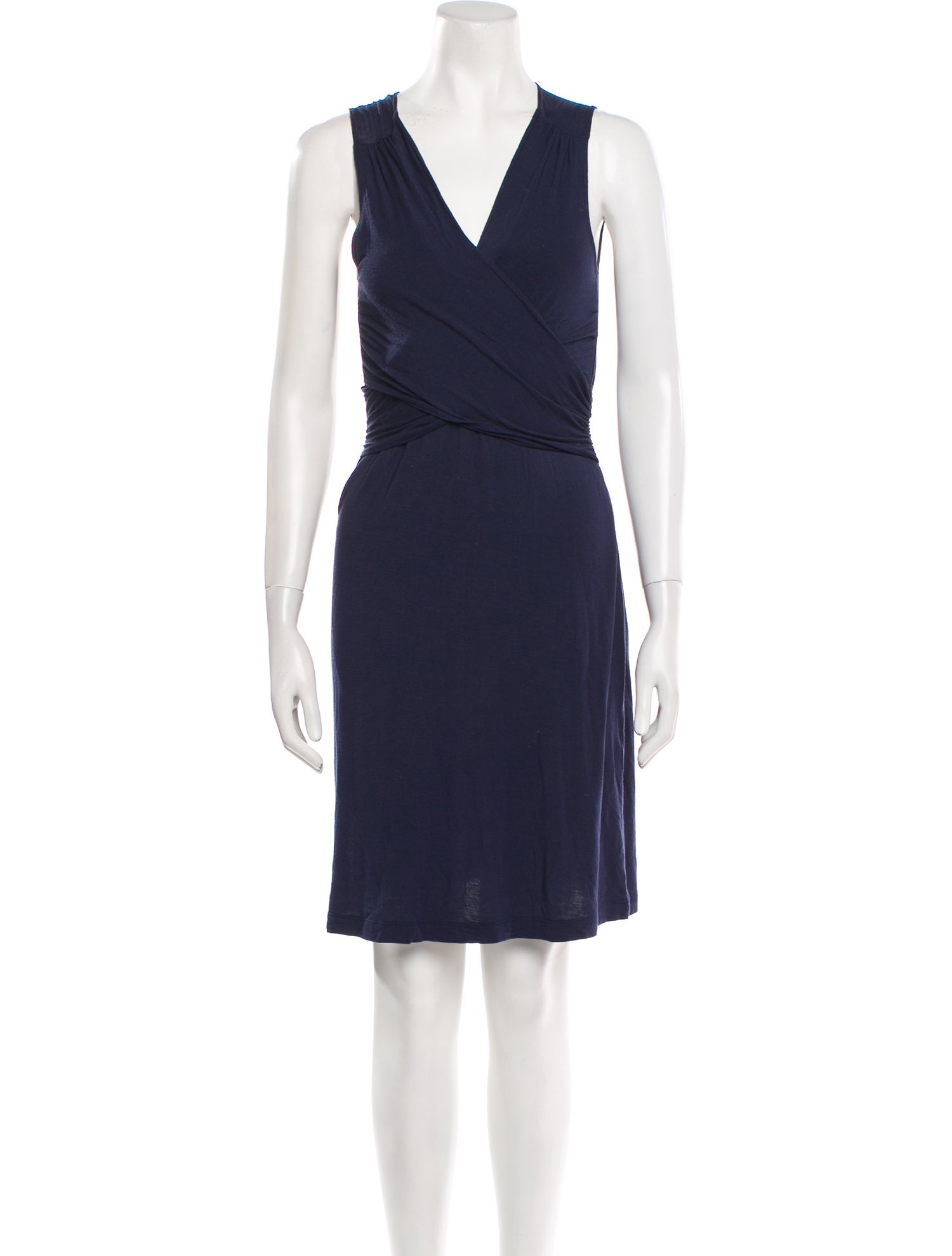 Theory V-Neck Mini Dress