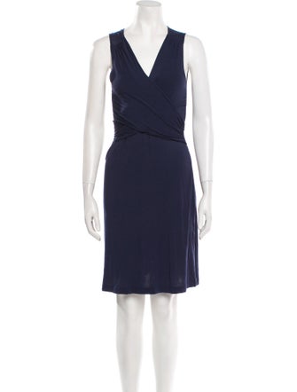 Theory V-Neck Mini Dress