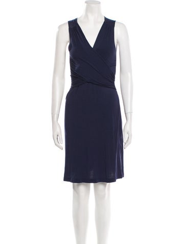 Theory Dresses V-Neck Mini Dress Petite