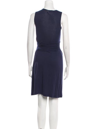 Theory V-Neck Mini Dress