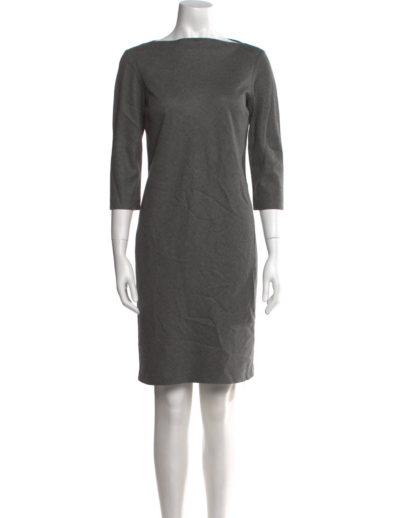 Theory Bateau Neckline Mini Dress