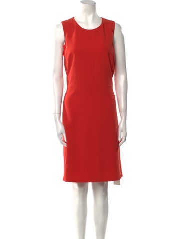 Theory Dresses Crew Neck Knee-Length Dress L