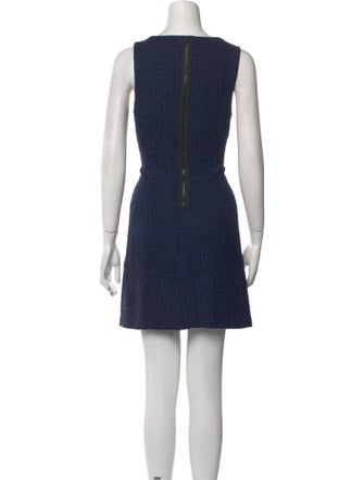 Theory Bateau Neckline Mini Dress